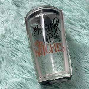 Drink up Witches tumbler with sipper lid 13 oz